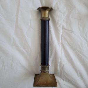 Vintage condition brass black candle stick dark academia style